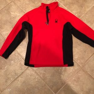 Spyder Boys red and black sweater